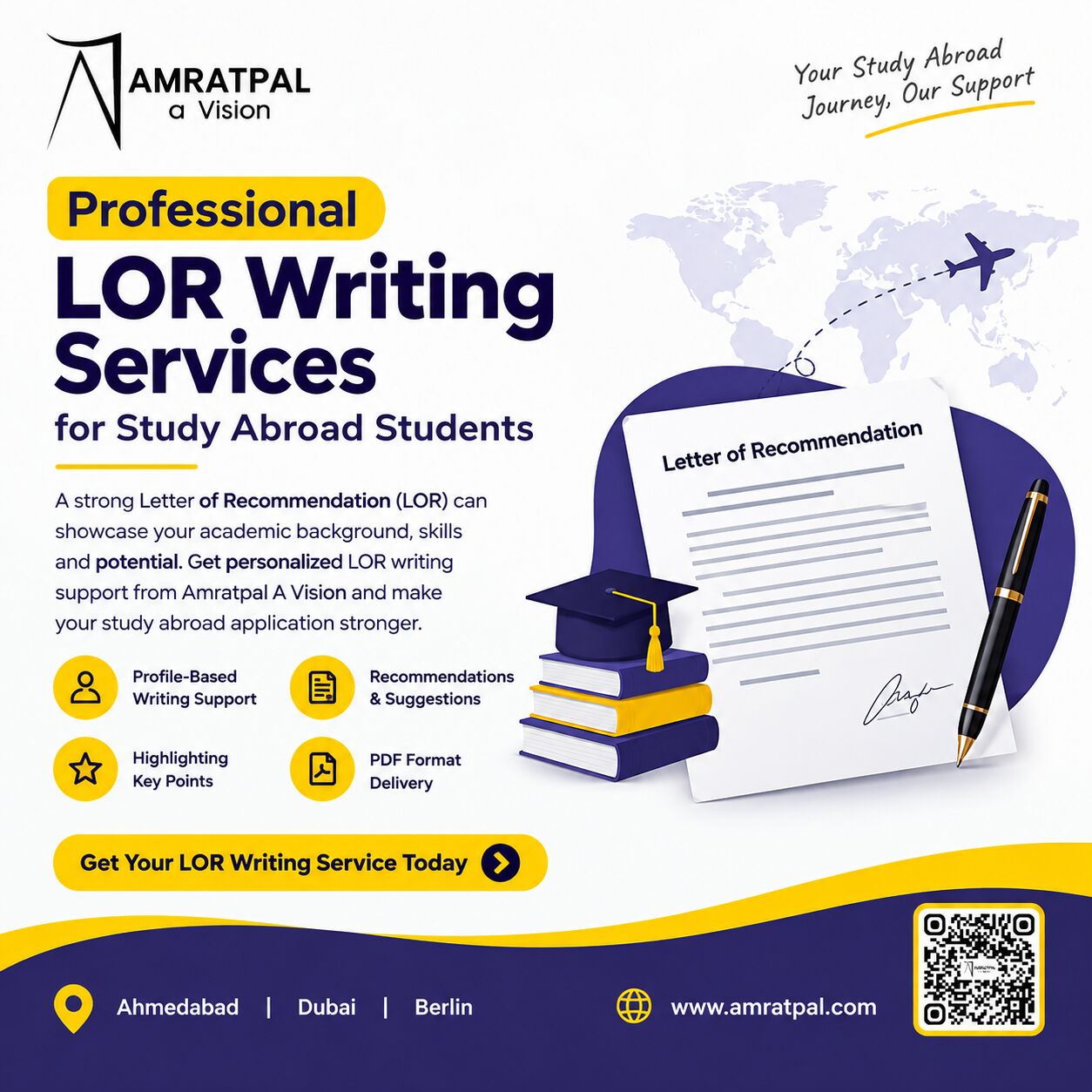 Mumbai, Education, Professional LOR Writing Services For Study Abroad Students