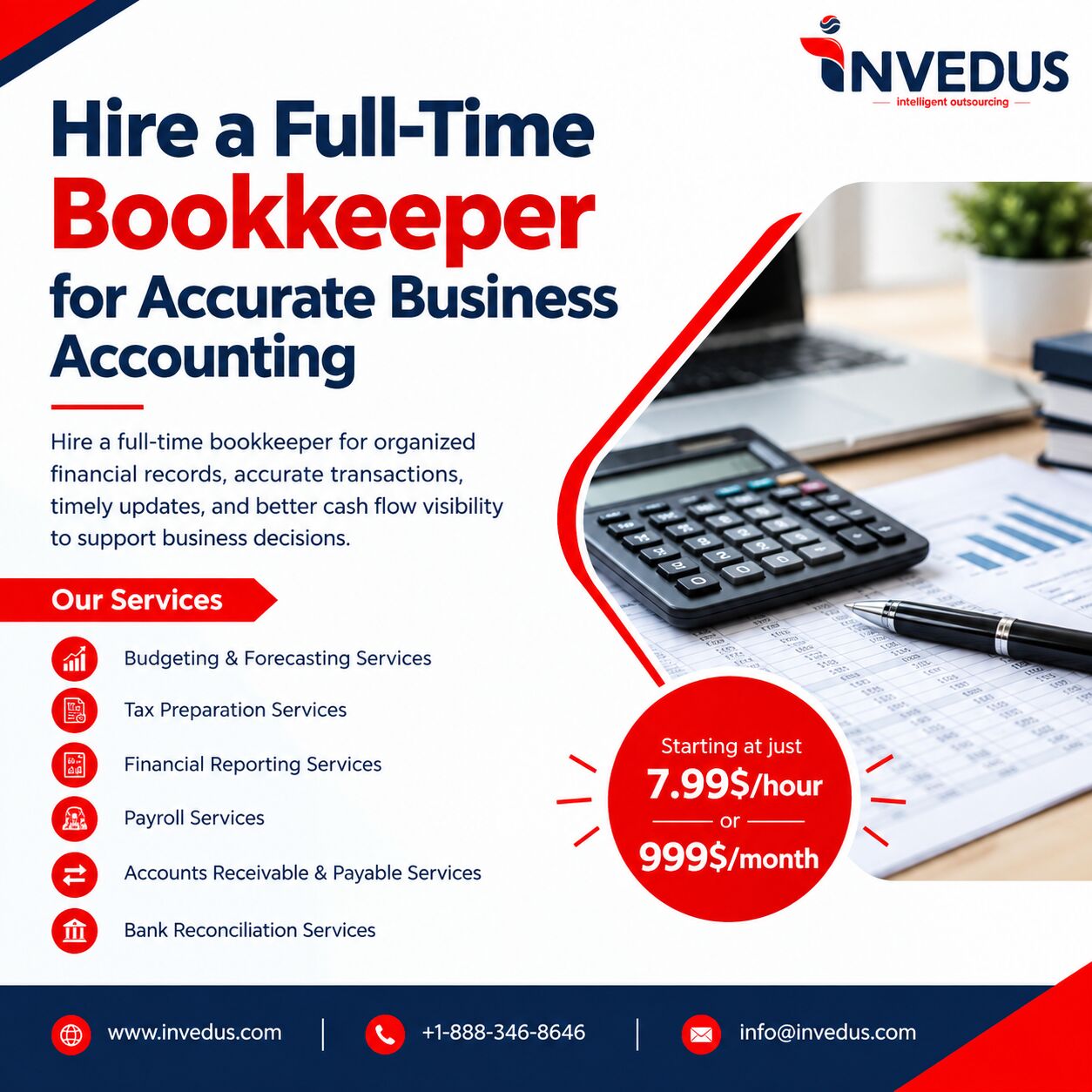 New York, Accounting, Hire A Professional Full-Time Bookkeeper For Better Financial Control
