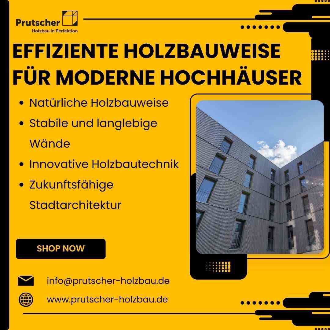 Berlin, Construction, Effiziente Holzbauweise Für Moderne Hochhäuser