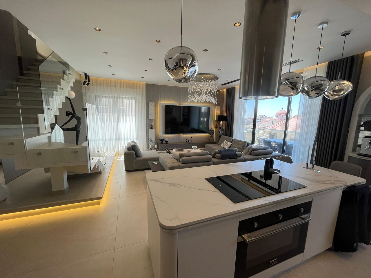 Abdoun, Apartments, Flats, Houses & Villas, JOD 50000/year,  Furnished,  3 BR,  220 Sq. Meter,  Duplex Apartment For Rent