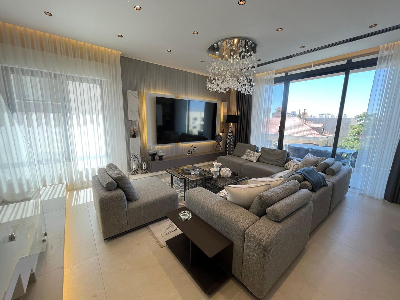 Abdoun, Apartments, Flats, Houses & Villas, JOD 50000/year,  Furnished,  3 BR,  220 Sq. Meter,  Duplex Apartment For Rent