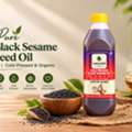 INR 1150,  Pure Black Sesame Seed Oil 1L | Cold-Pressed & Organic