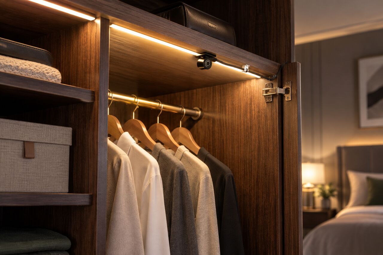 Noida, Electronics, Cabinet Sensors For Double Doors: How Automatic Wardrobes Work