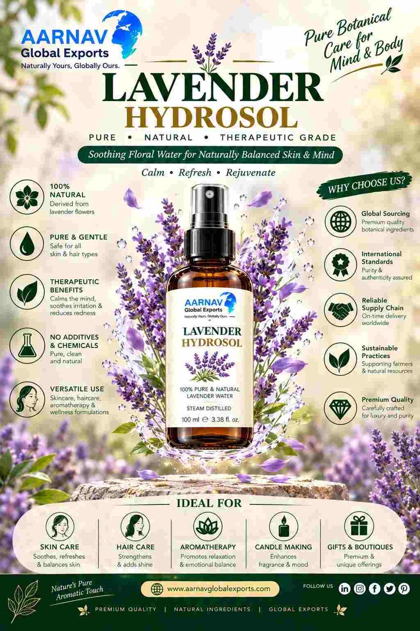 Mumbai, Health & Beauty Items, Lavender Hydrosol &ndash; Bulk & Wholesale Supplier From India