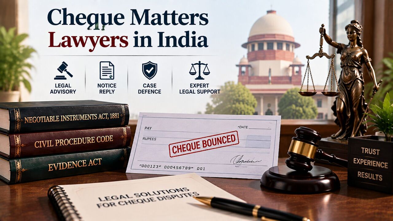 Ghaziabad, Legal, Trusted Cheque Matters Lawyers In India For Payment Disputes
