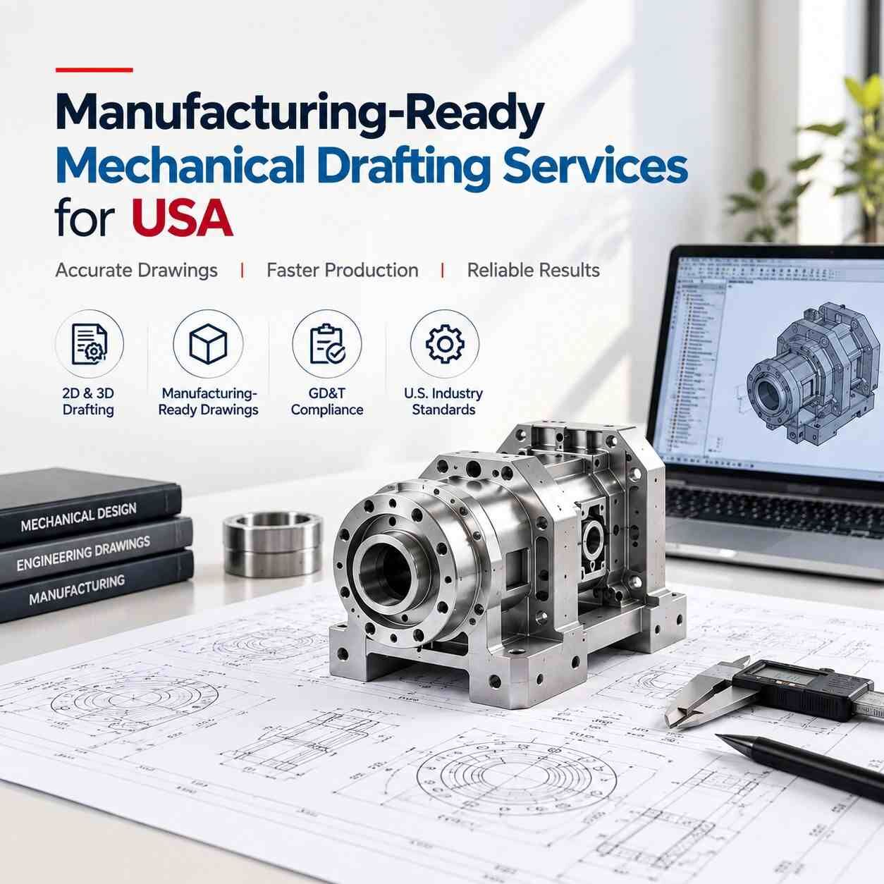 New York, Business, Manufacturing-Ready Mechanical Drafting Services For USA