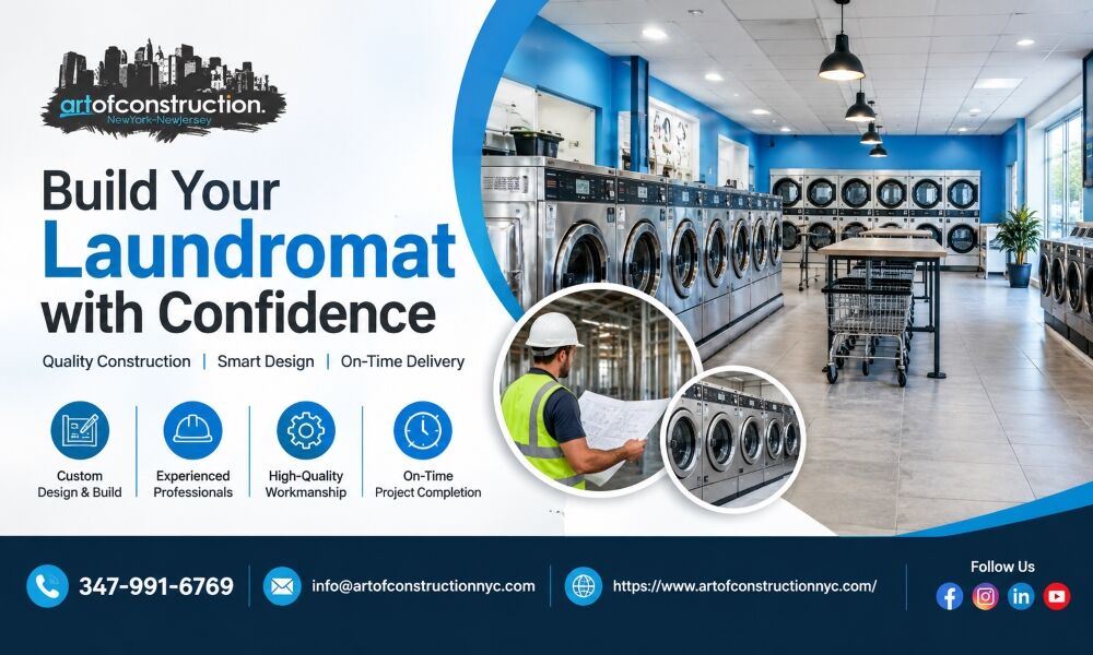New York, Construction, Customized Laundromat Reconstruction NY For Commercial Properties