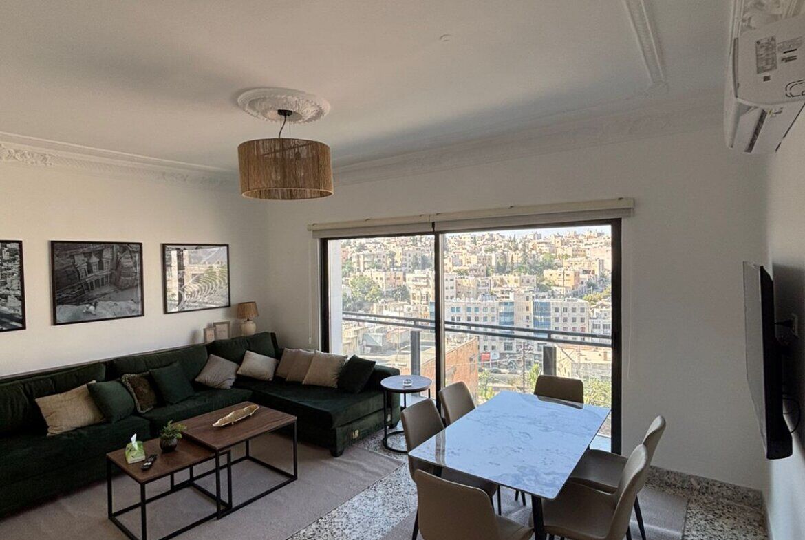 Amman, Apts/Flats Wanted, JOD 10000/year,  Furnished,  2 BR,  Charming Two-Bedroom Apartment With A Stunning View In Weibdeh 🌿✨