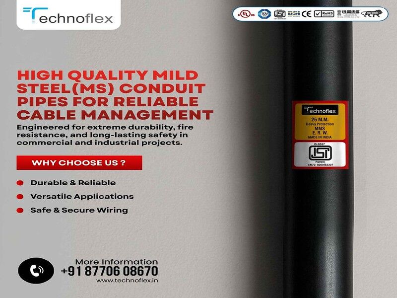 Abu Saiba, Electrical & Plumbing, ⚡ RELIABLE MILD STEEL CONDUIT | TECHNOFLEX