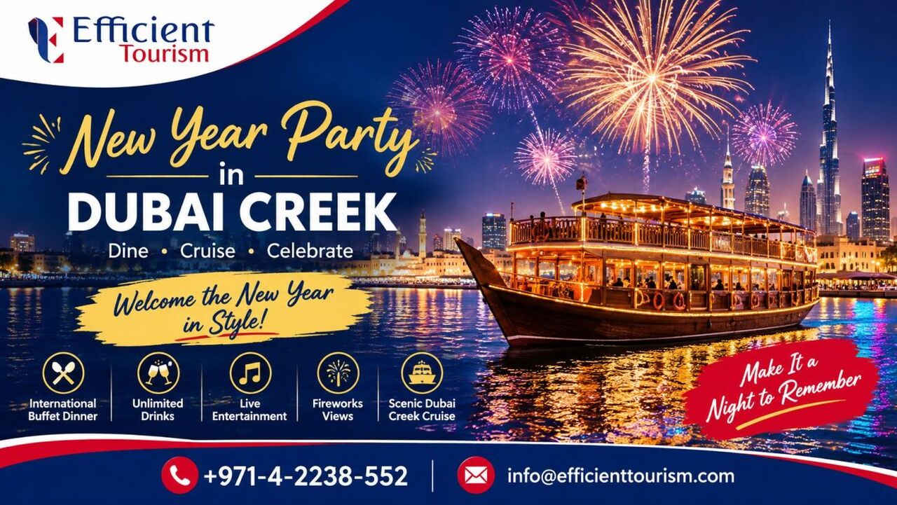 Dubai, Travel, Enjoy Midnight Fireworks At New Year Party In Dubai Creek