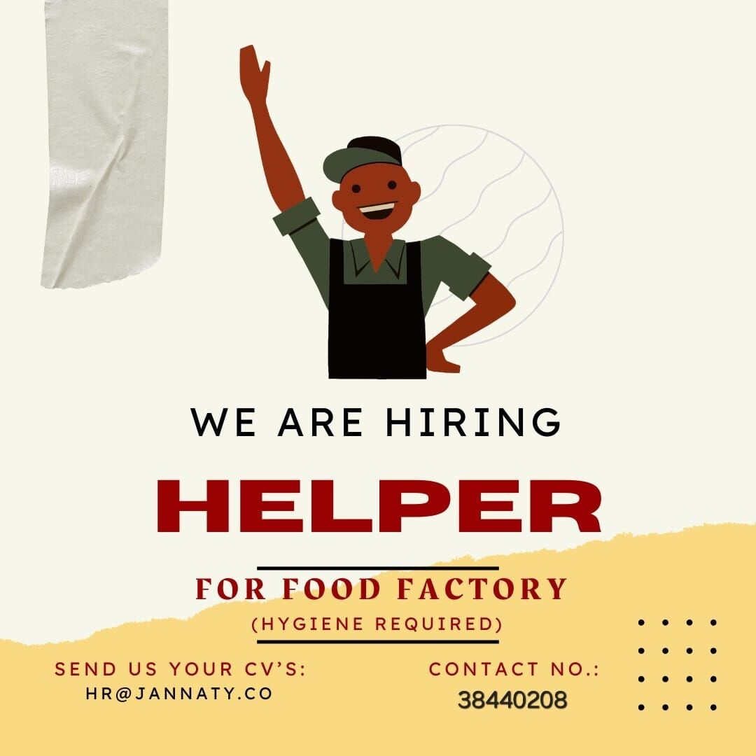Hidd, Jobs, We Are Hiring General Helper