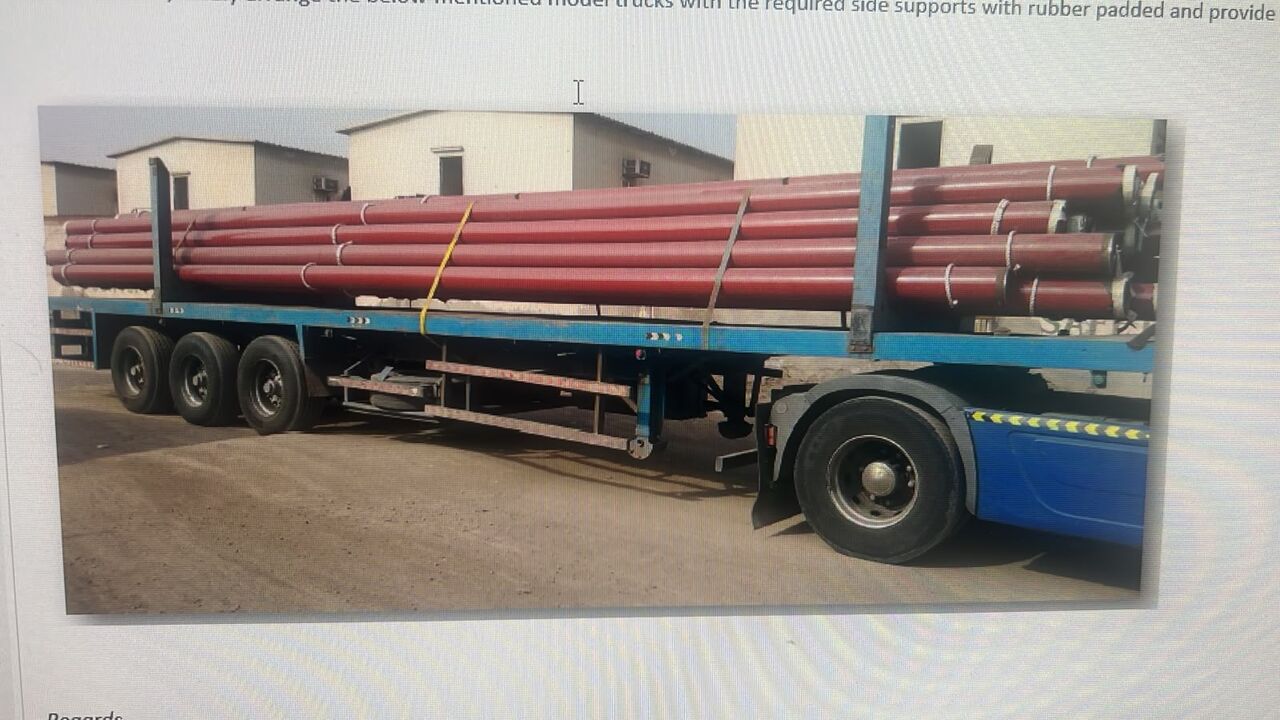 Al Jubail Al Balad, Equipment Rental, Urgent Requirements Coated Pipe Transportation Trailer For Rent