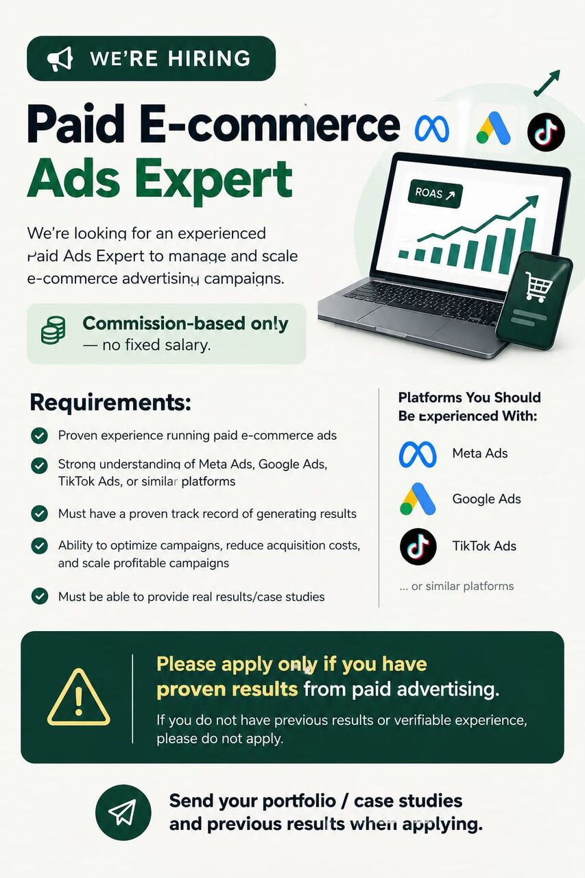 Riyadh, Jobs, Paid Ads Expert Required