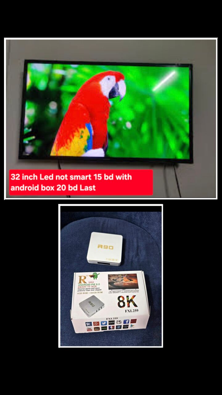 Manama, Electronics, BHD 15,  32 Inch Led 15 Bd With Android Box 20 Bd Msg 3670 8372 Wts Ap No Call