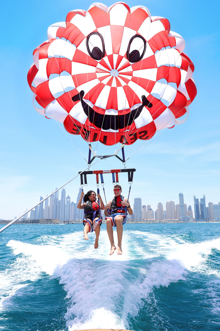 Dubai Marina, Travel, Enjoy Parasailing In Dubai Marina