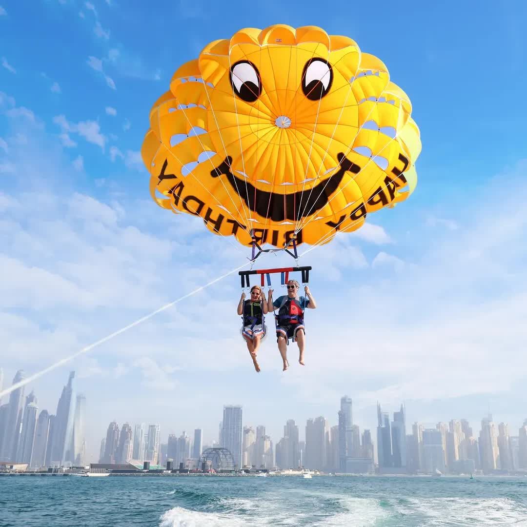 Dubai Marina, Travel, Enjoy Parasailing In Dubai Marina