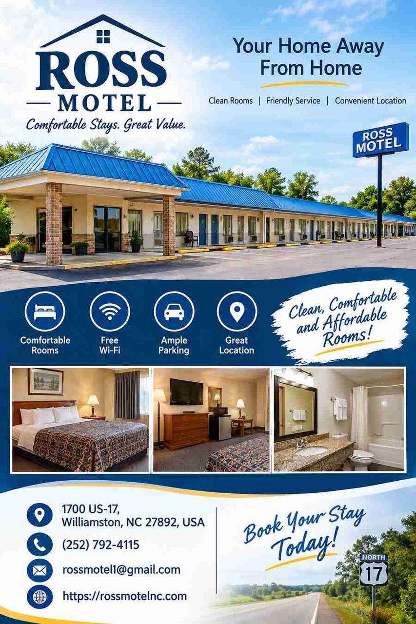New York, Travel, Motel With Kitchenette Williamston, NC