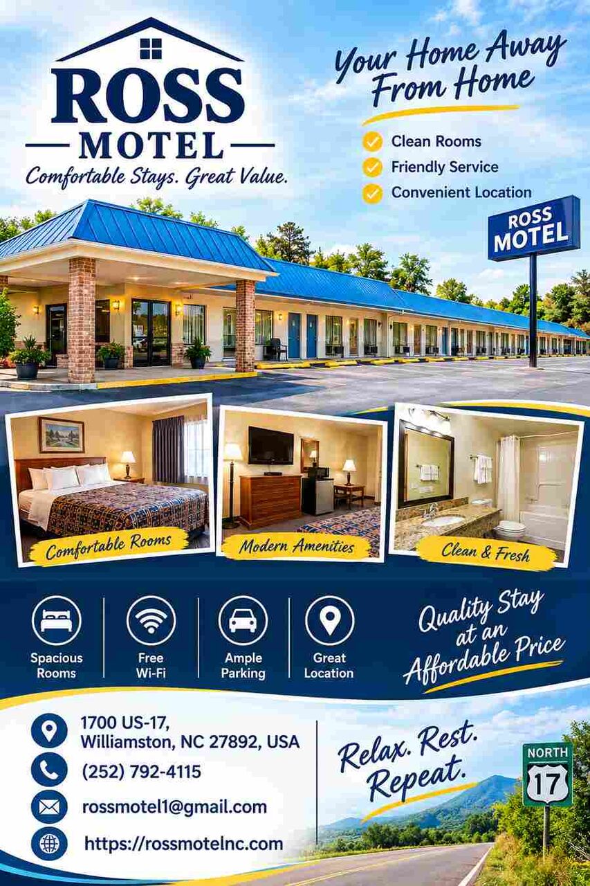 New York, Travel, Motel With Kitchenette Williamston, NC