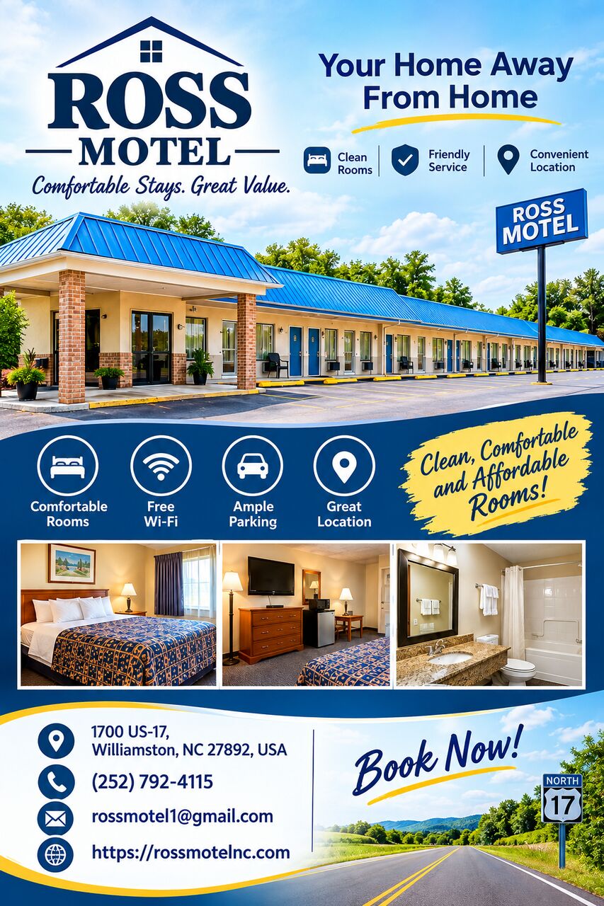 New York, Travel, Motel With Kitchenette Williamston, NC