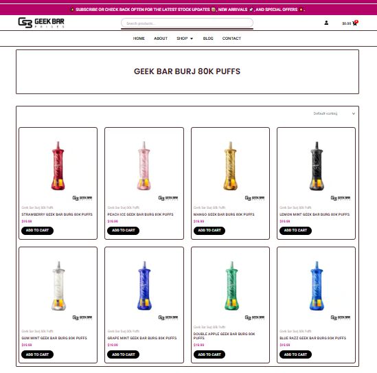 Austin, Business, Geek Bar Burj 80k Puffs