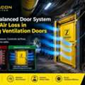 CAD 1000,  How Zacon Balanced Door System Stops Air Loss In Mining Ventilation Doors