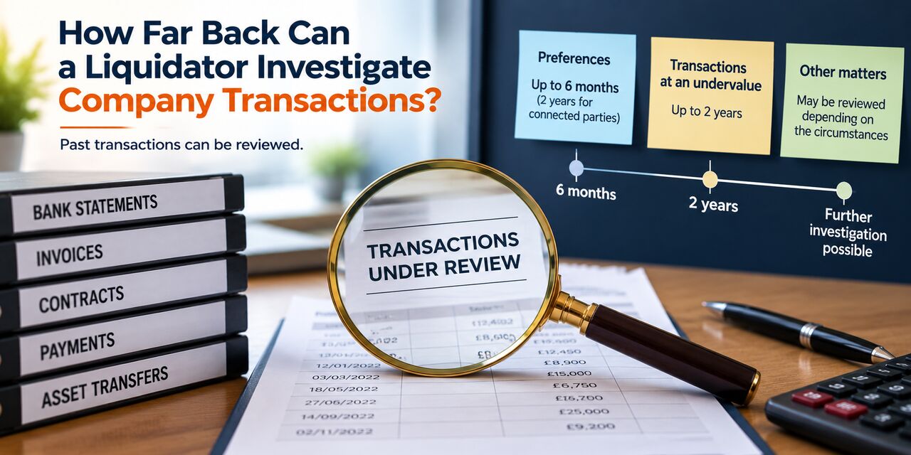 Edinburgh, Legal, How Far Back Can A Liquidator Investigate Company Transactions?