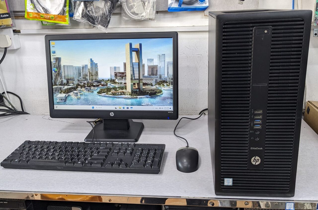 Manama, Tablet Computers, BHD 68,  HP Core I5 6th Gen 3.2 GHz Processor Speed PC With 19" LED Monitor Built In Speaker