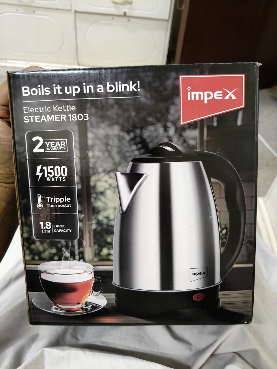 Jubail, Appliances, SAR 29,  Brand New Impex Electric Kettle (Unused With Box)