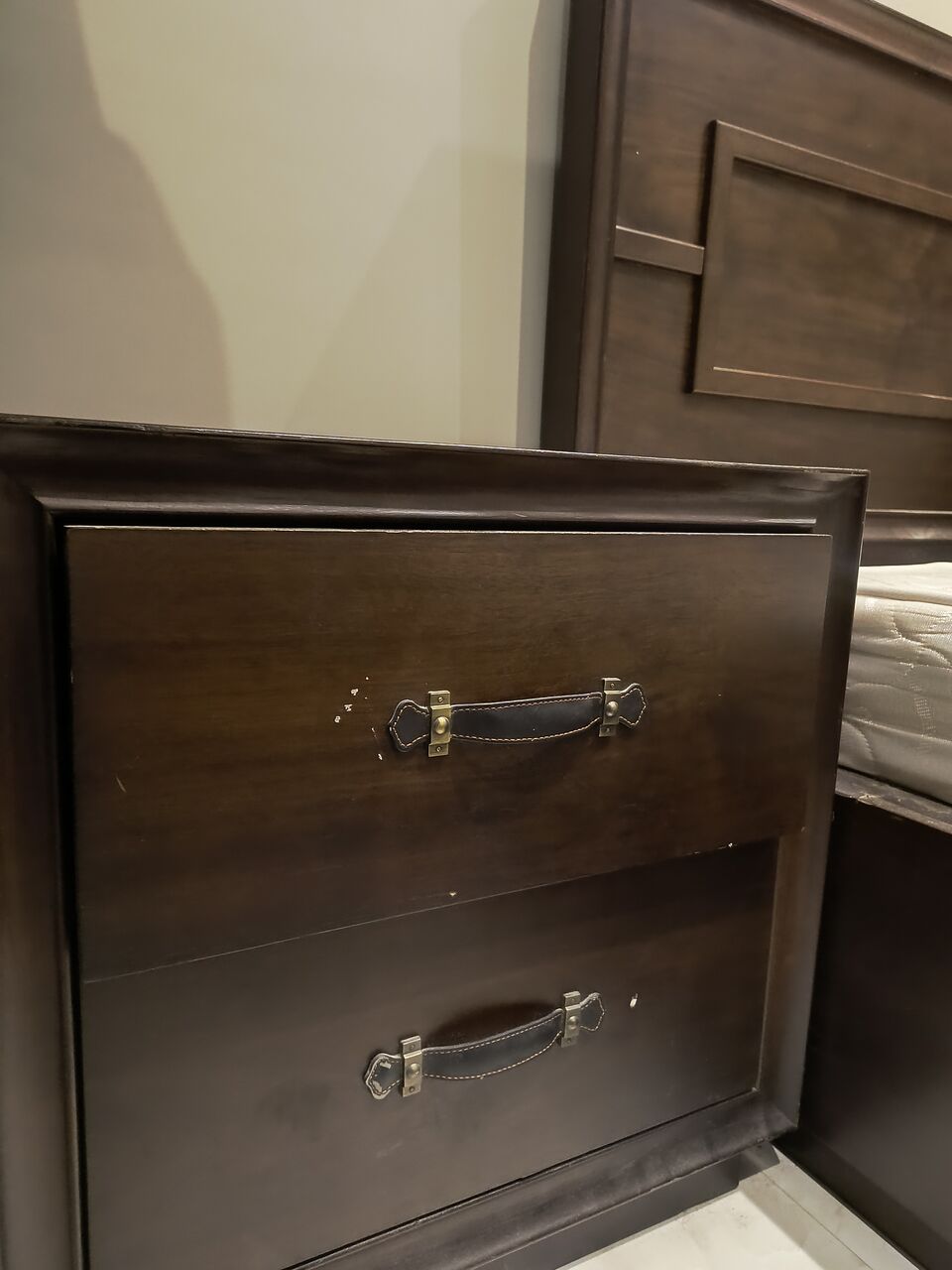 Riyadh, Household Items, SAR 350,  Bed Set With Side Table And Mattress For Sale