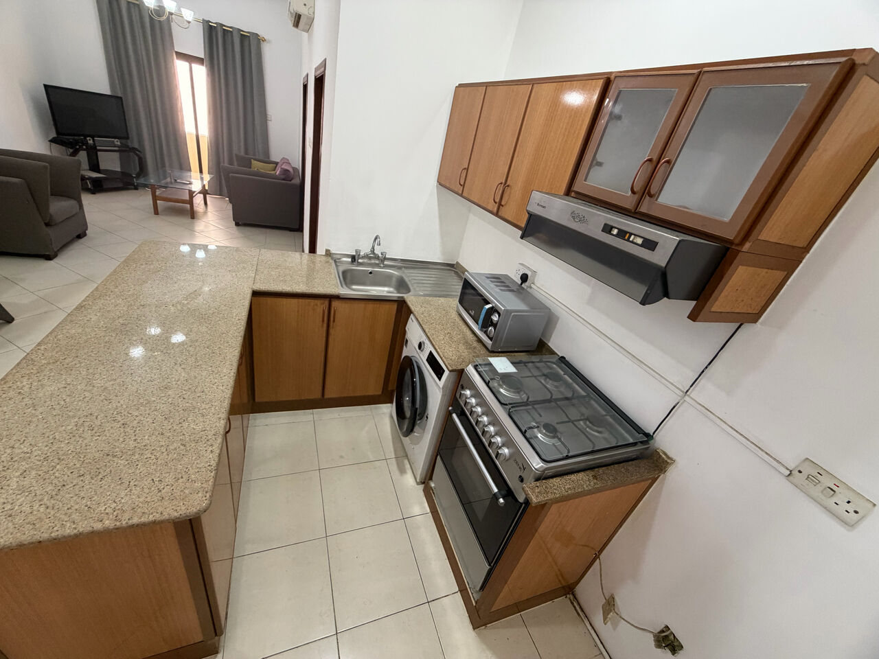 Adliya, Apartments, Flats, Houses & Villas, BHD 250/month,  1 BR,  1 Bedroom Fully Furnished Flat For Rent With Ewa