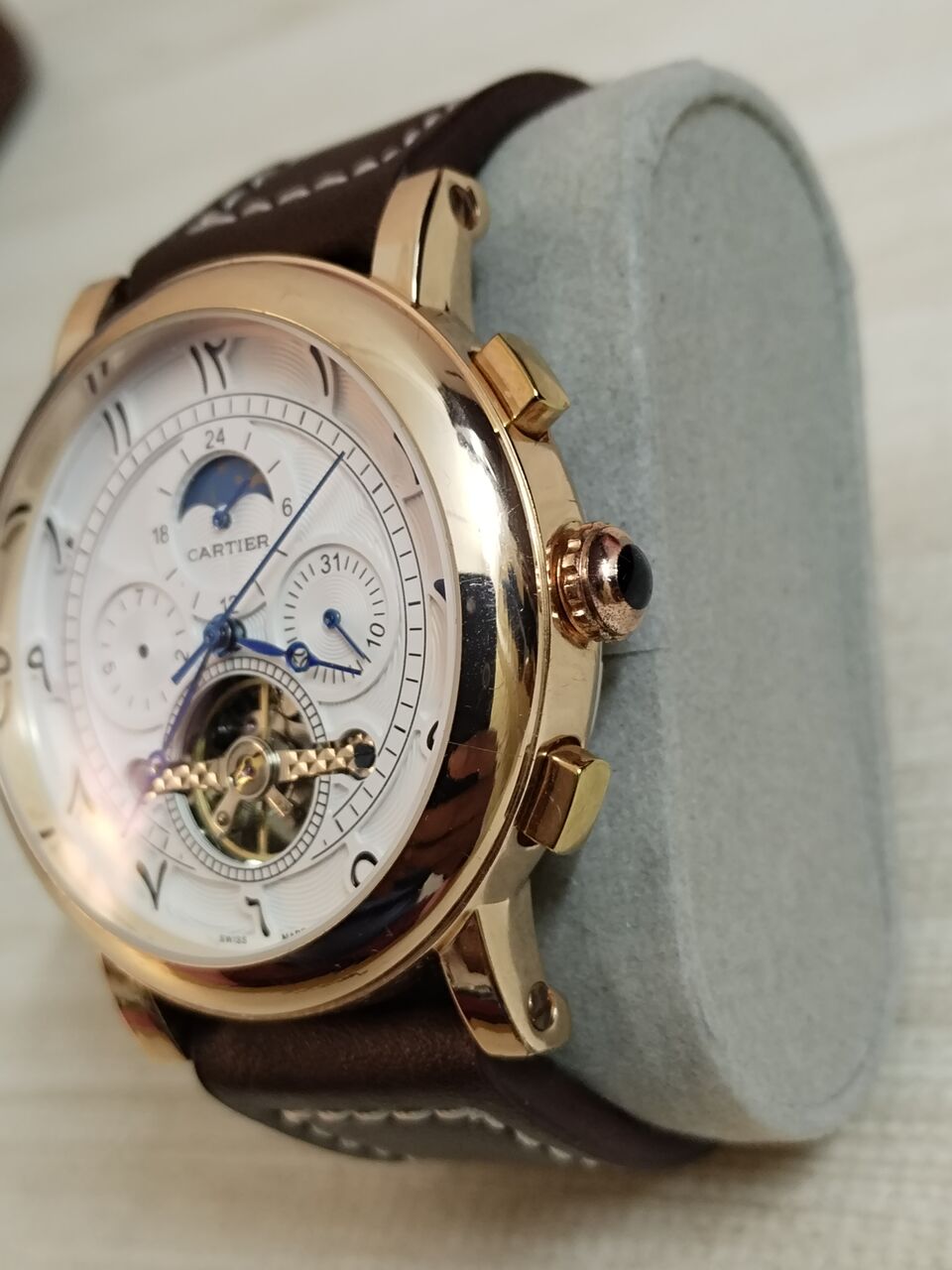 Jeddah, Watches, SAR 250,  Cartier Gold-tone Open-heart Automatic Watch First Copy