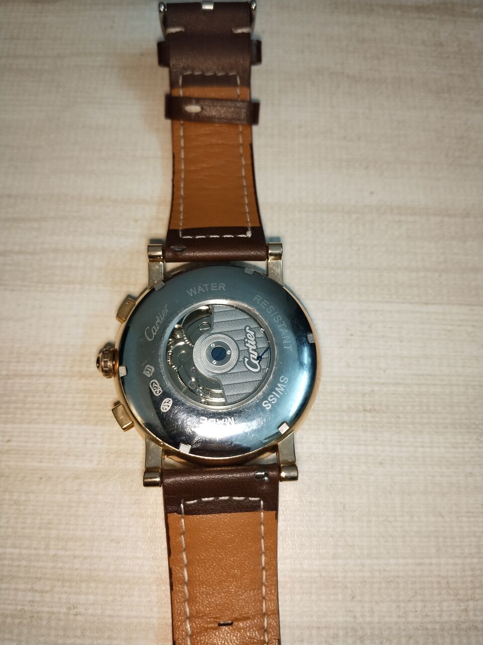 Jeddah, Watches, SAR 250,  Cartier Gold-tone Open-heart Automatic Watch First Copy