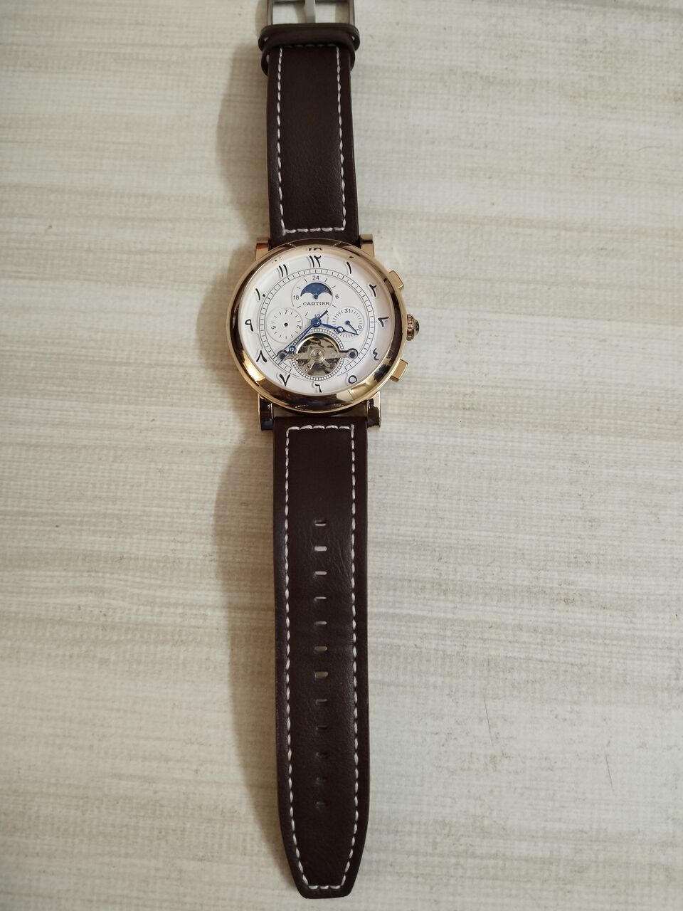 Jeddah, Watches, SAR 250,  Cartier Gold-tone Open-heart Automatic Watch First Copy