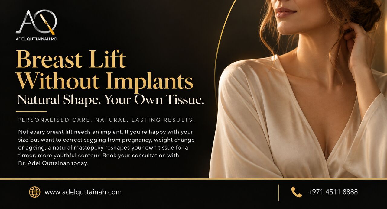 Dubai, Health, Breast Lift Without Implants | Natural Breast Lift Surgery | Dr. Adel Quttainah