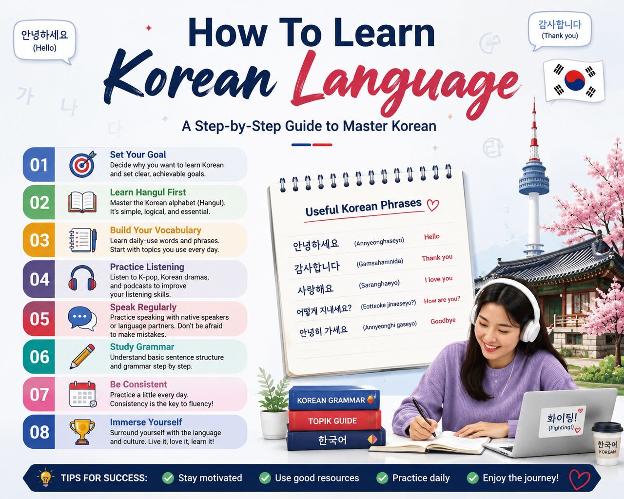 Lucknow, Education, How To Learn Korean Language Through Online Courses