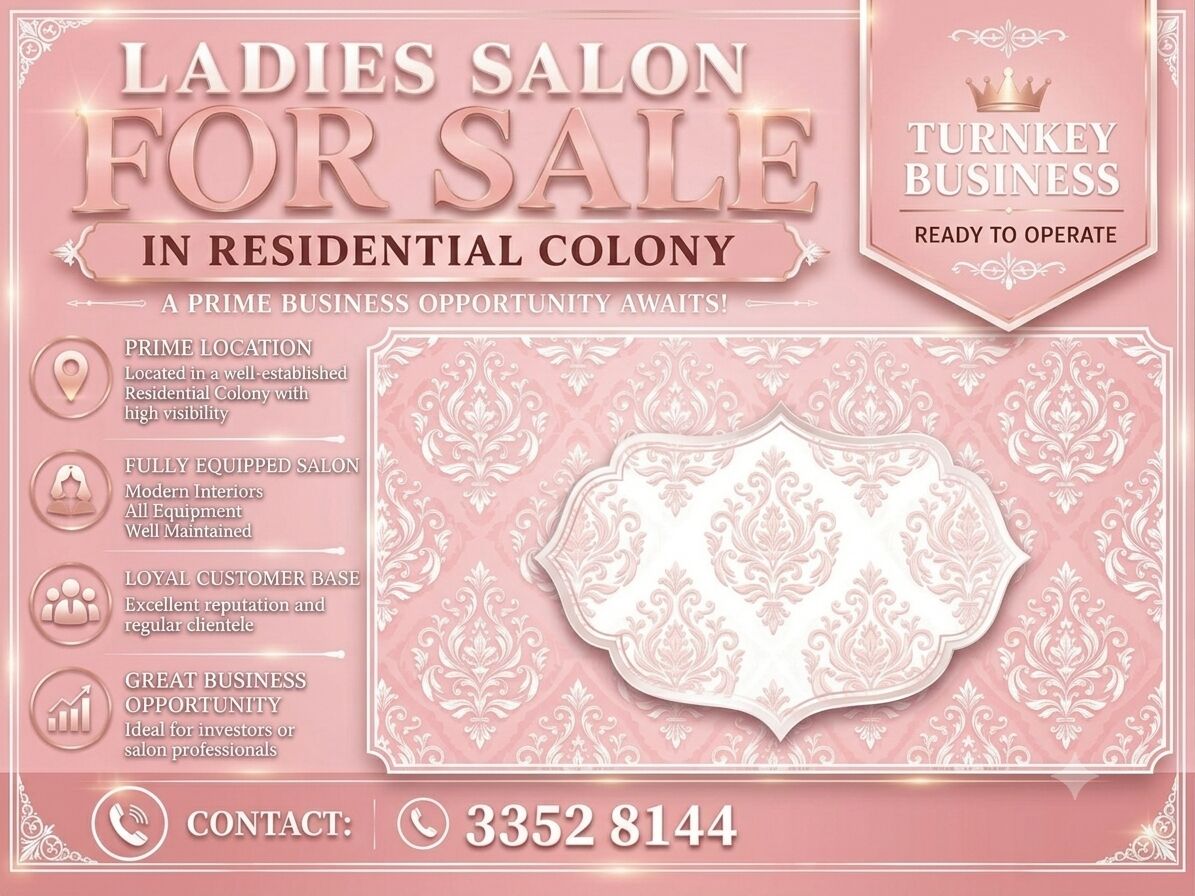 Manama, Businesses For Sale, Ladies Salon For Sale With CR