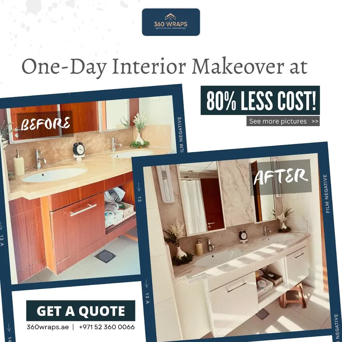 Dubai, Interior Design, Transform Your Space In Just ONE Day With 360 Wraps- Vinyl Wrapping