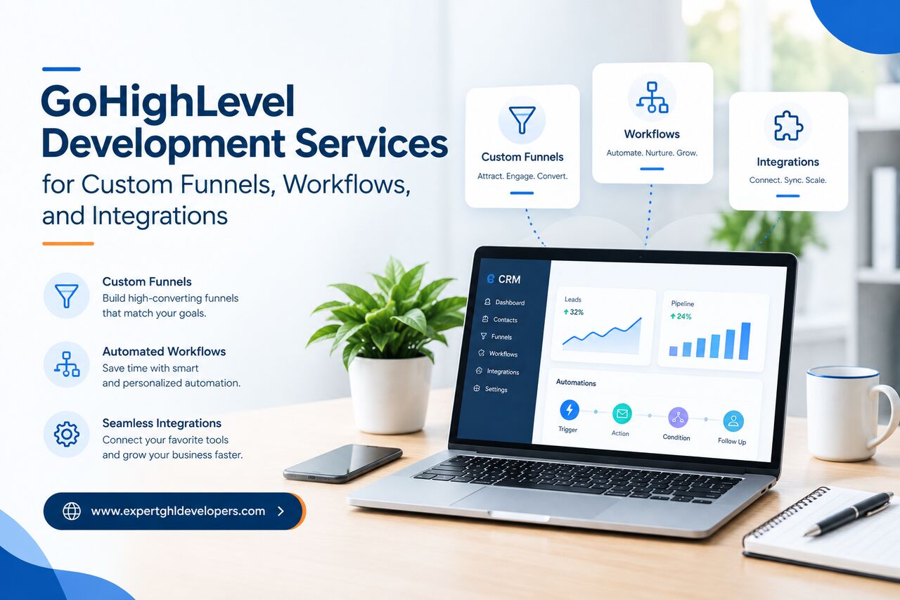 New York, Web Design & Development, GoHighLevel Development Services For Custom Funnels And CRM Automation