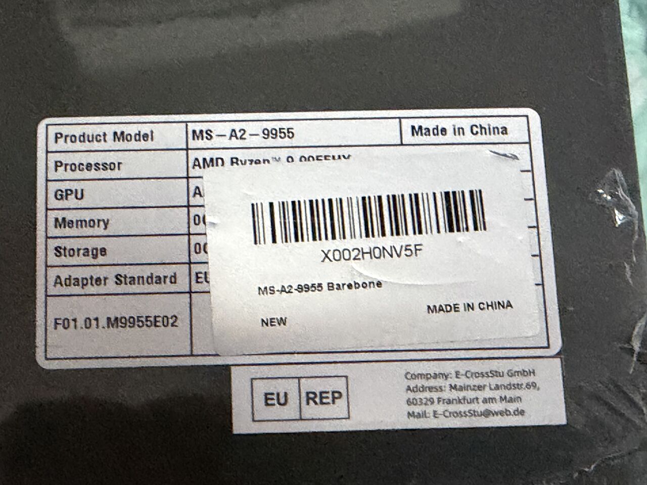 Jeddah, Computers, SAR 5500,  MS-A2-9955 32/2TB AMD RYZEN 9( 16 Core 32 Thread ) 32GB DDR5 Ram
