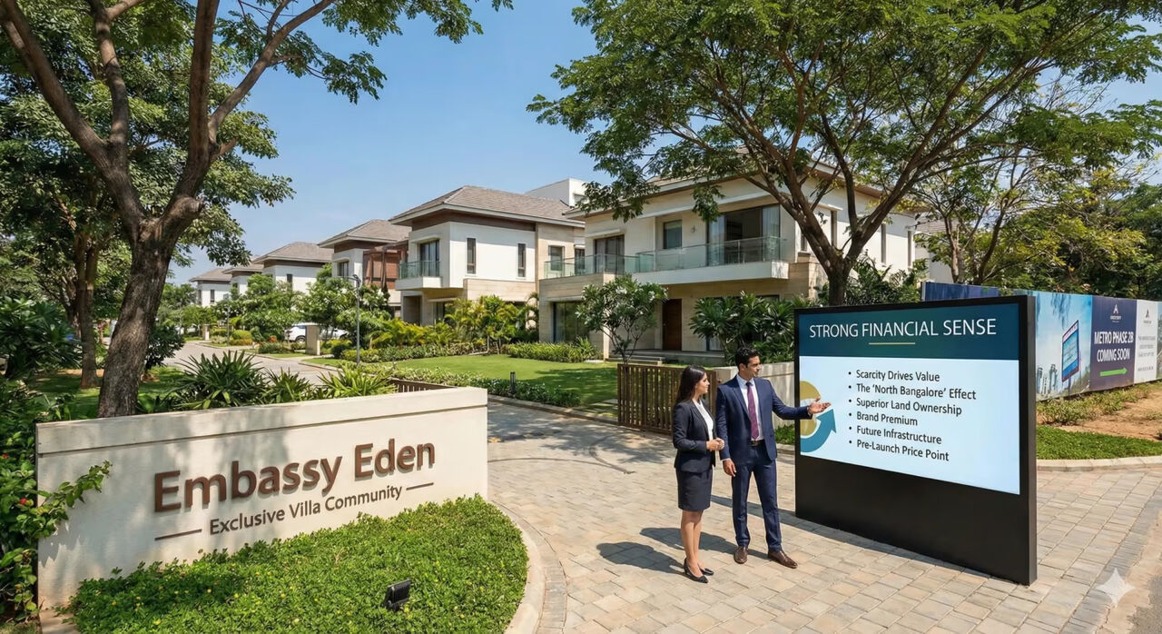 Bangalore, Apartments, Flats, Houses & Villas, INR 30000000/month,  Furnished,  2 BR,  Embassy Eden Villas In Yelahanka