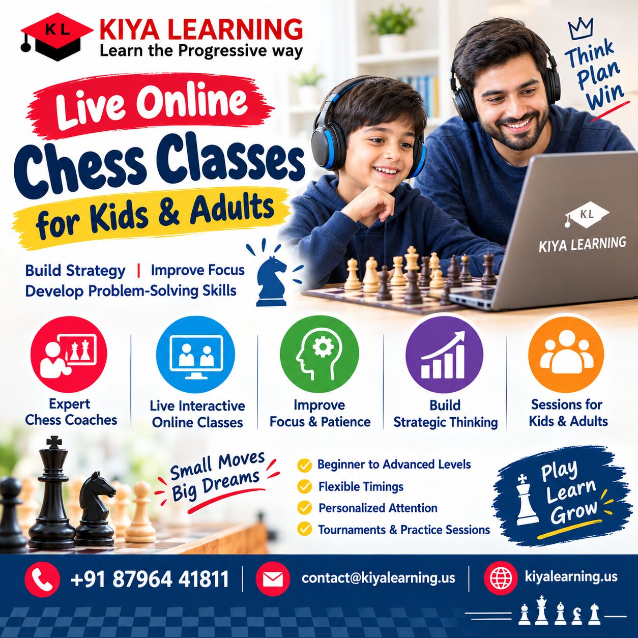 New York, Education, Live Online Chess Classes For Kids & Adults
