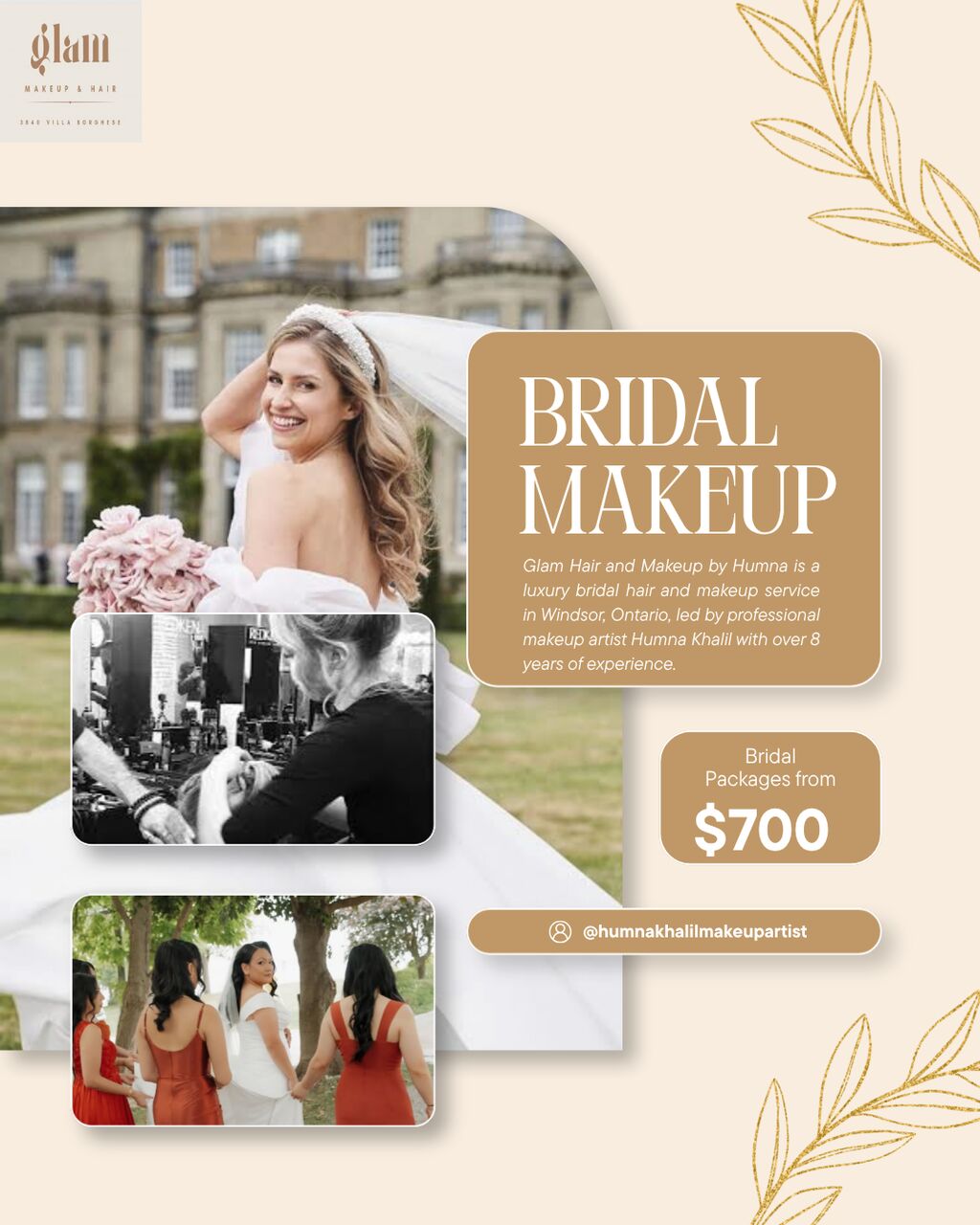 Toronto, Business, Bridal Makeup Packages Windsor Ontario | Glam Makeup & Hair