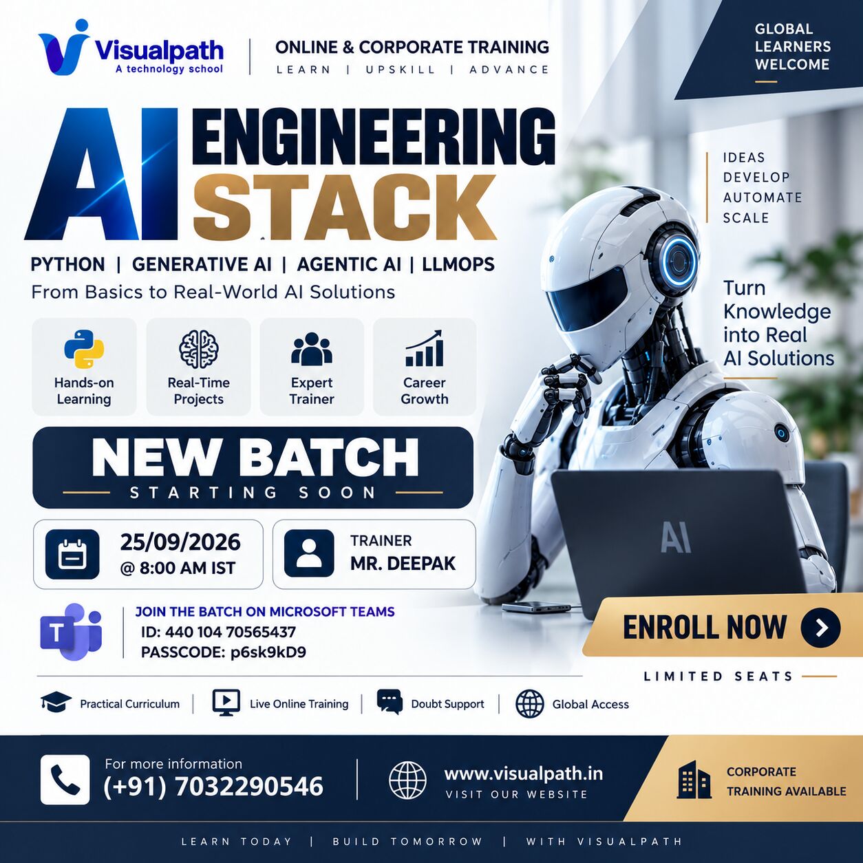 Hyderabad, Education, AI Engineering Stack &ndash; Online Upcoming New Batch
