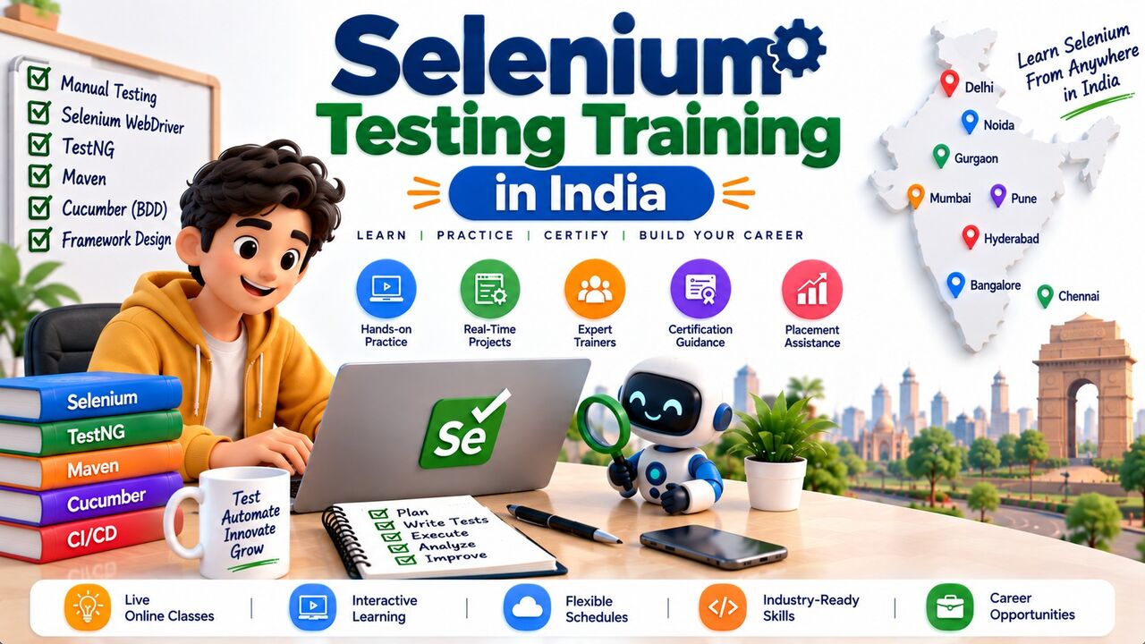 Noida, Education, Selenium Testing Training In India