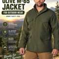 USD 133,  Olive M-65 Jacket For Outdoor Wear &ndash; Army Navy USA