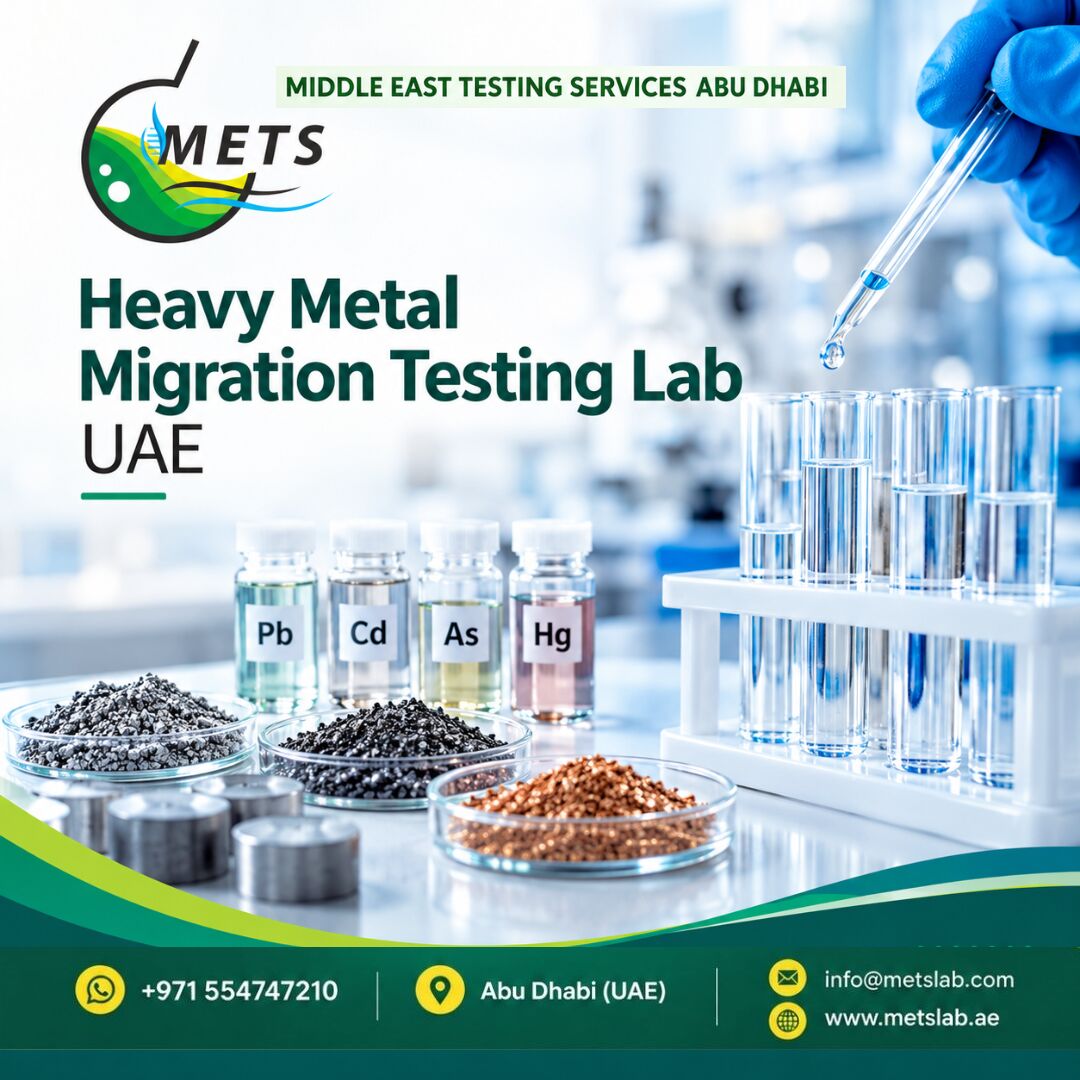 Abu Dhabi, Business, Heavy Metal Migration Testing For Products UAE For Safety Evaluation