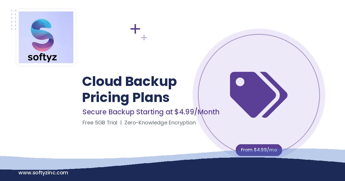 Austin, Computer, Softyz Inc Cloud Backup Pricing &mdash; Plans Starting At $4.99/Month