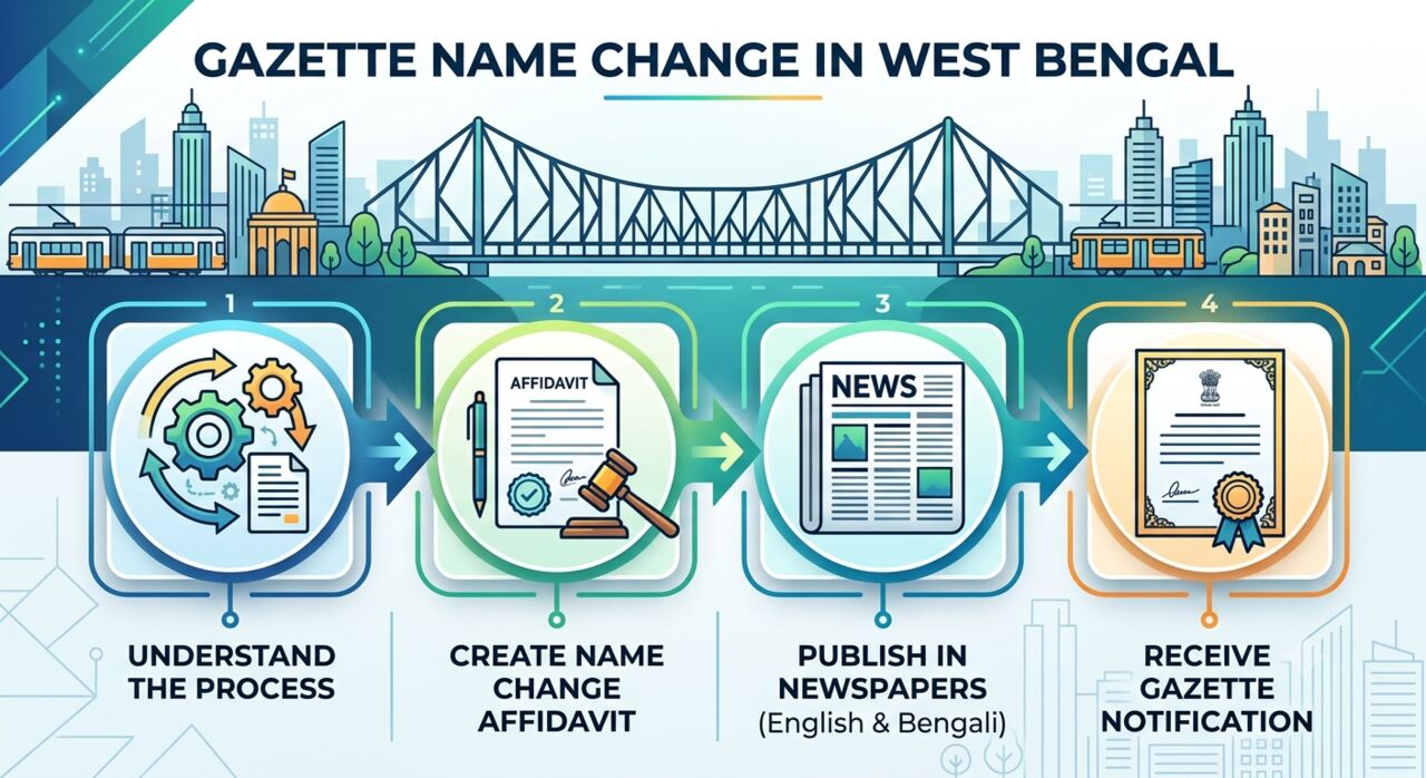 New Delhi, Legal, Apply Online For Gazette Name Change In West Bengal