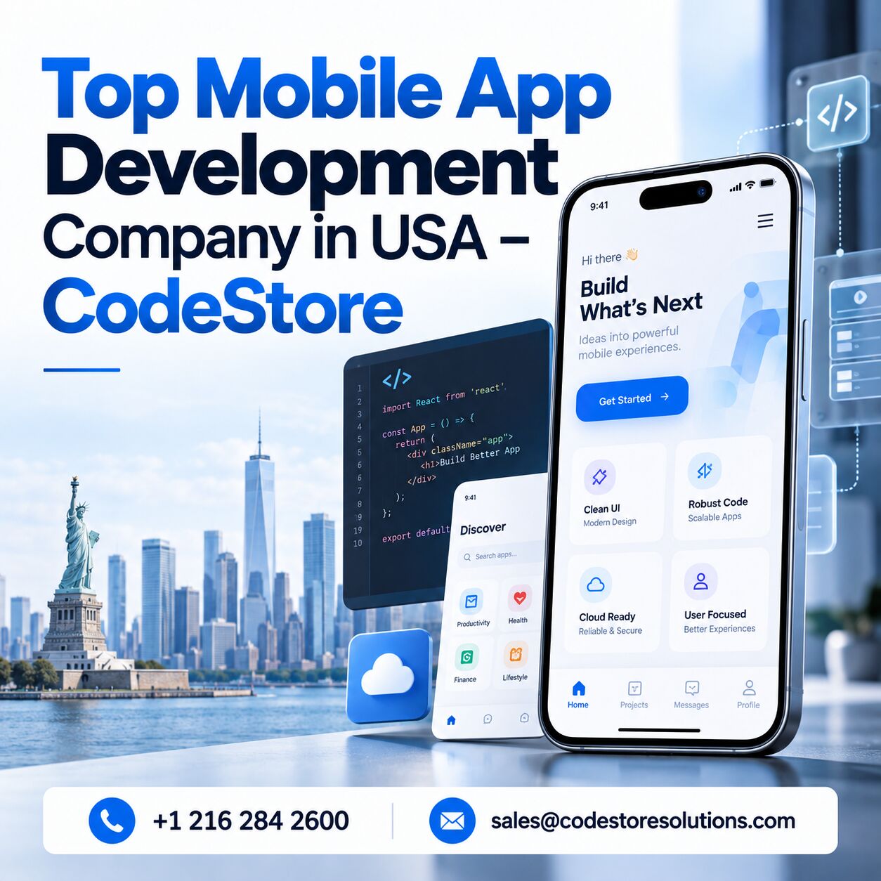 New York, Mobile Apps, Top Mobile App Development Company In USA &ndash; CodeStore