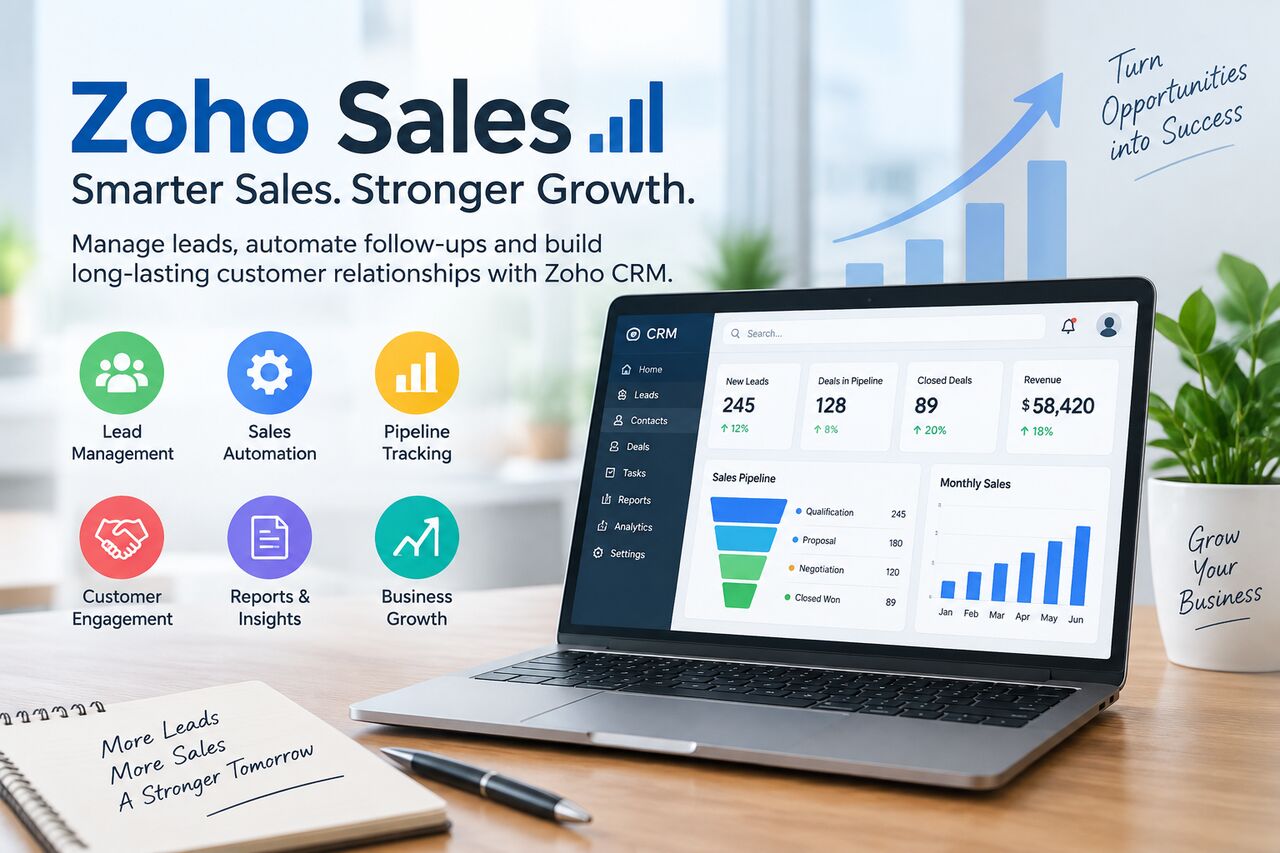 Jaipur, Software, INR 1,  Zoho Sales Solutions To Streamline Your Sales Process